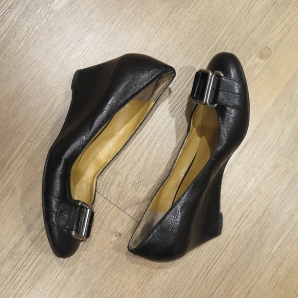 Black Nine West Wedges Size 7.5 - Picture 5 of 10